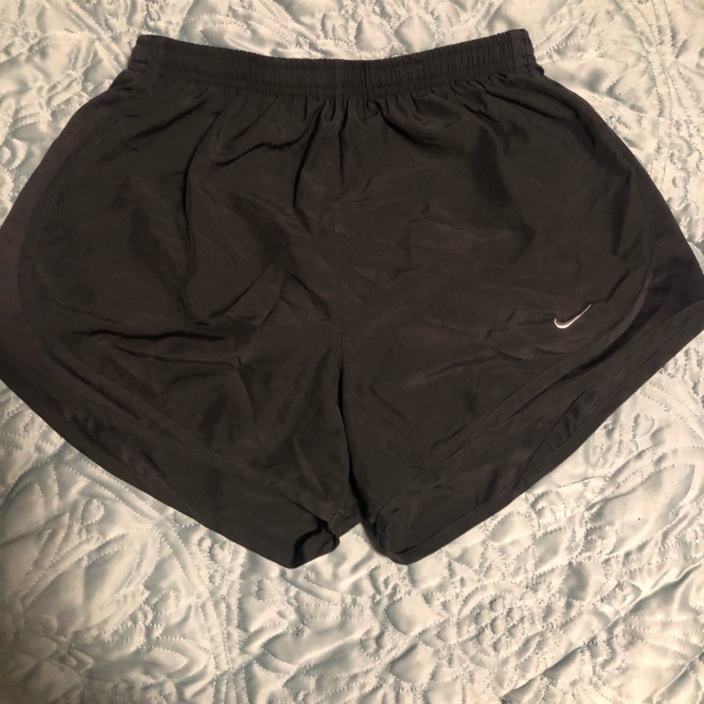 Black nike running shorts